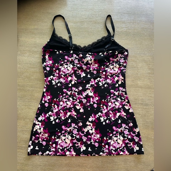 White House black market lace purple and black Floral Camisole Top XS - Picture 7 of 7